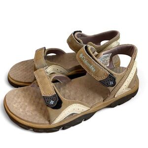 Women's Columbia Beige Riptide Sport Sandals Synthetic Size‎ 6